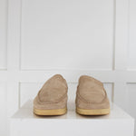 Loro Piana Beige Suede Loafer