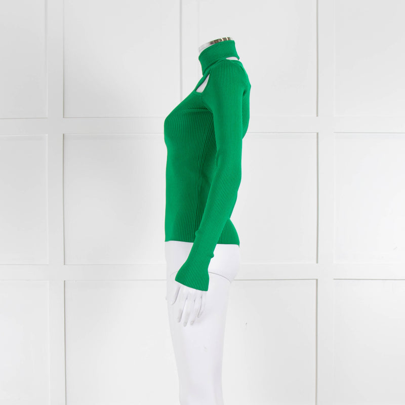 Coperni Green Cross Front Detail Top