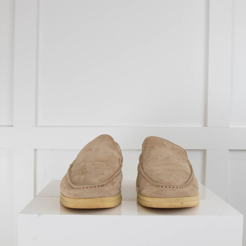 Loro Piana Beige Suede Loafer