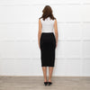 Essentiel Antwerp Black Lurex Knit Skirt