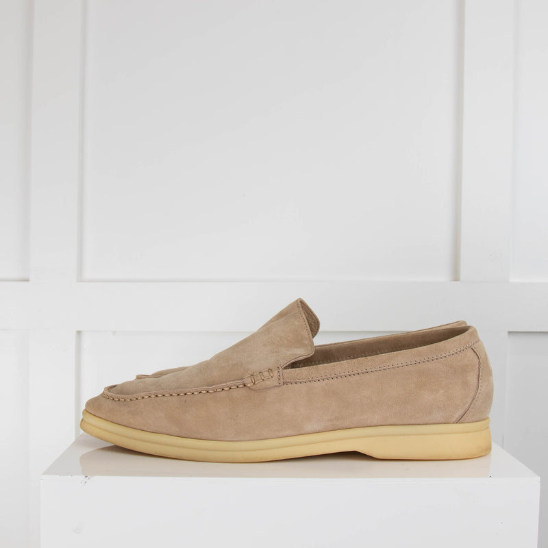 Loro Piana Beige Suede Loafer
