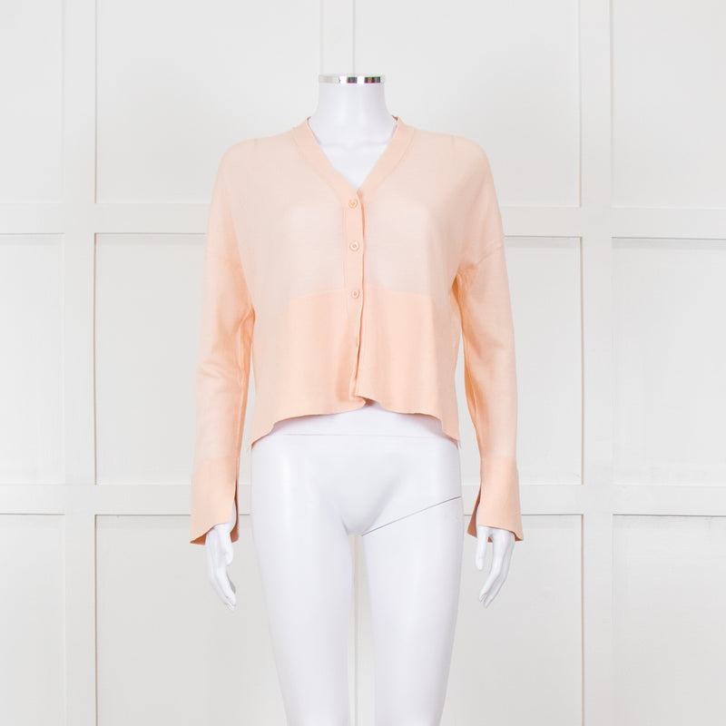 Me + Em Pale Pink Fine Knit Cardigan