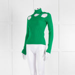 Coperni Green Cross Front Detail Top
