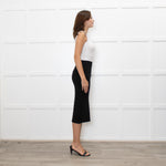 Essentiel Antwerp Black Lurex Knit Skirt