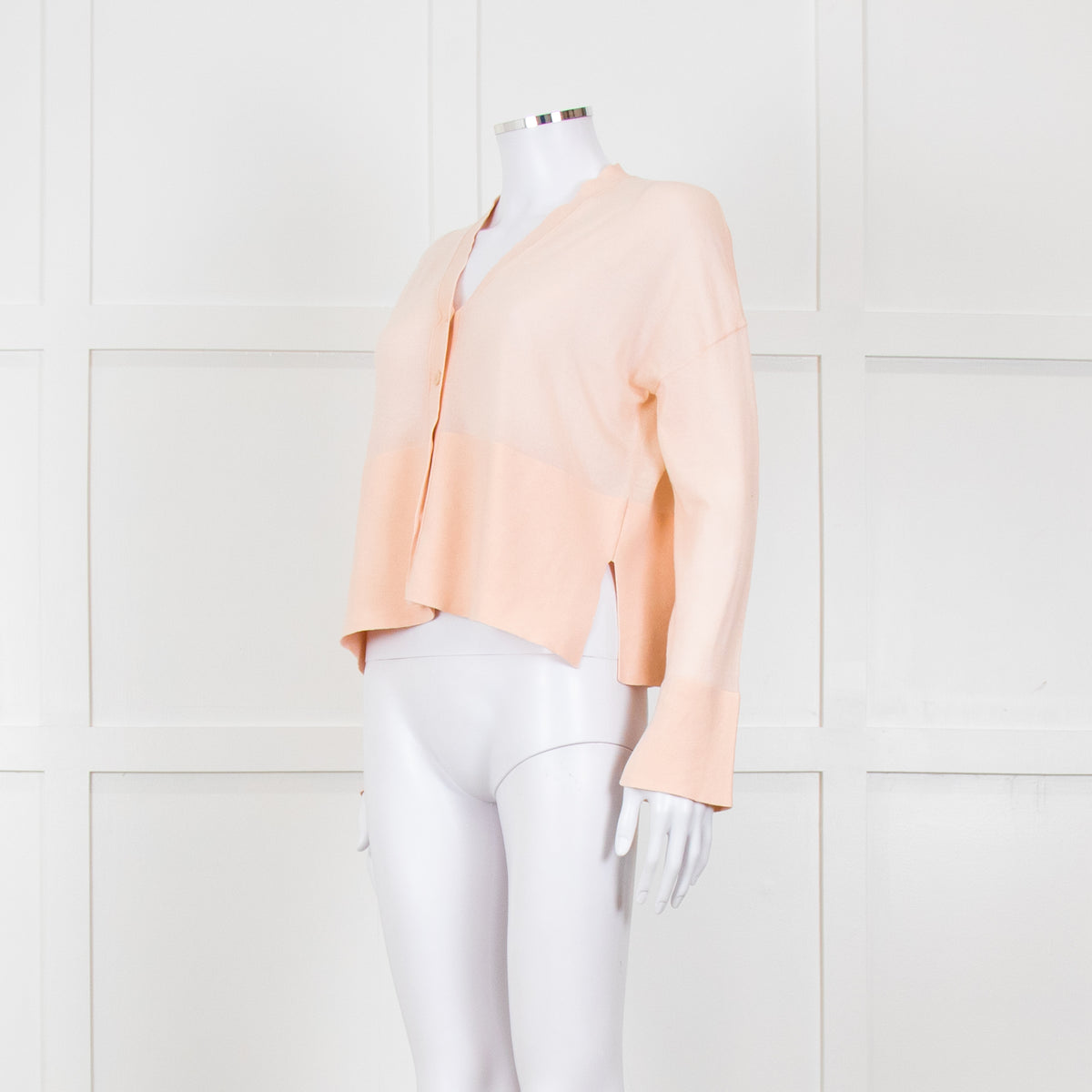 Me + Em Pale Pink Fine Knit Cardigan