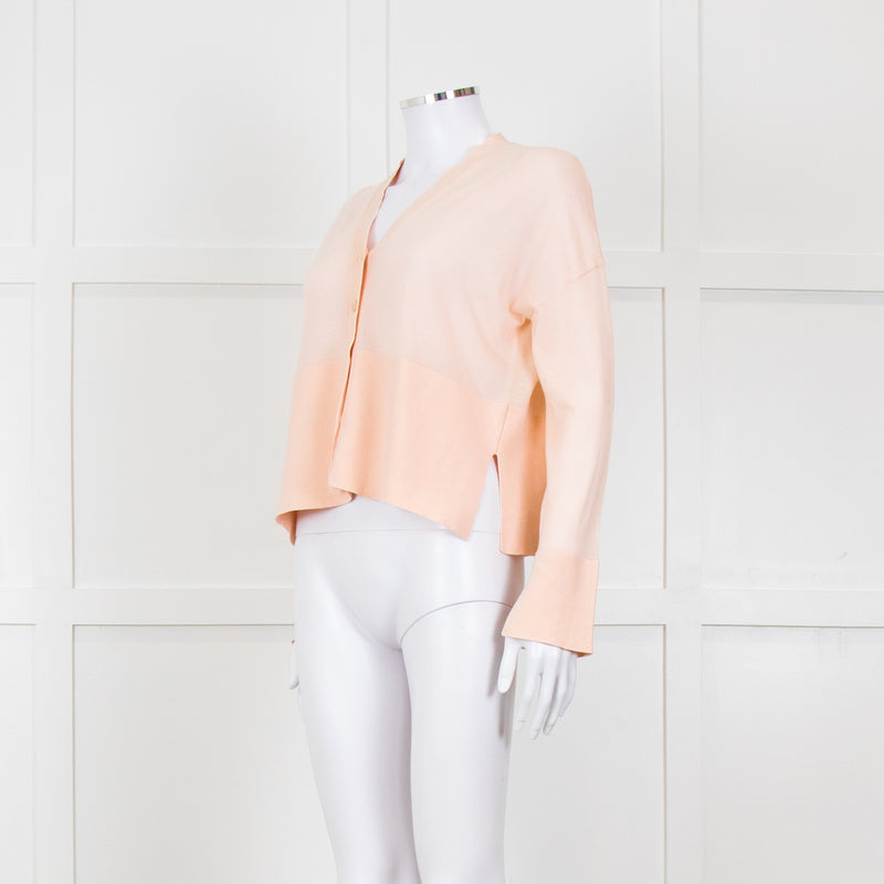 Me + Em Pale Pink Fine Knit Cardigan