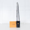 Tod's Black Leather Magnetic T Phone Crossbody