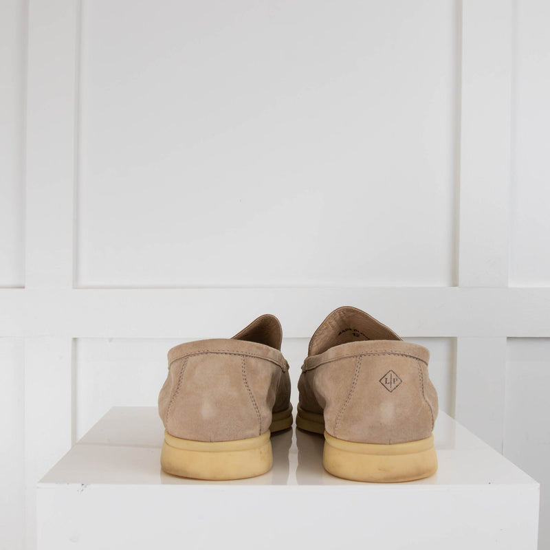 Loro Piana Beige Suede Loafer