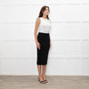 Essentiel Antwerp Black Lurex Knit Skirt