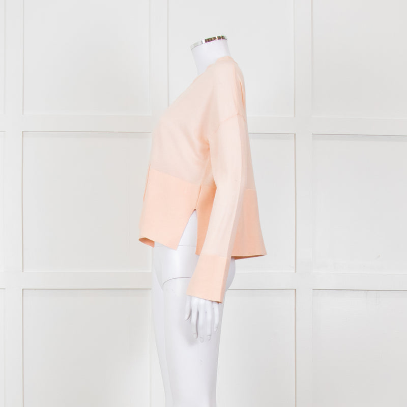 Me + Em Pale Pink Fine Knit Cardigan