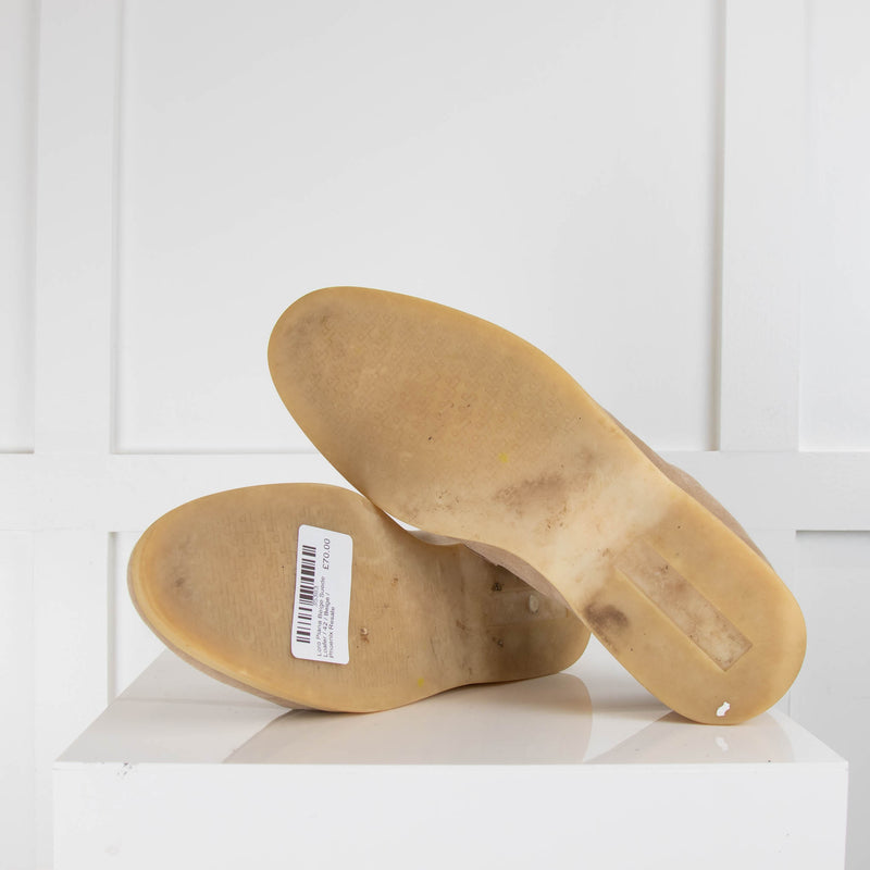 Loro Piana Beige Suede Loafer