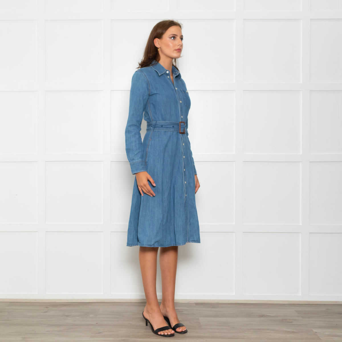 polo ralph lauren denim sheath dress Lauren Ralph Lauren Belted Denim Shirtdress