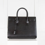 Saint Laurent Small Black Studded Sac de Jour