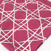 Christian Dior Burgundy and Fuschia Reversible Silk Square Scarf
