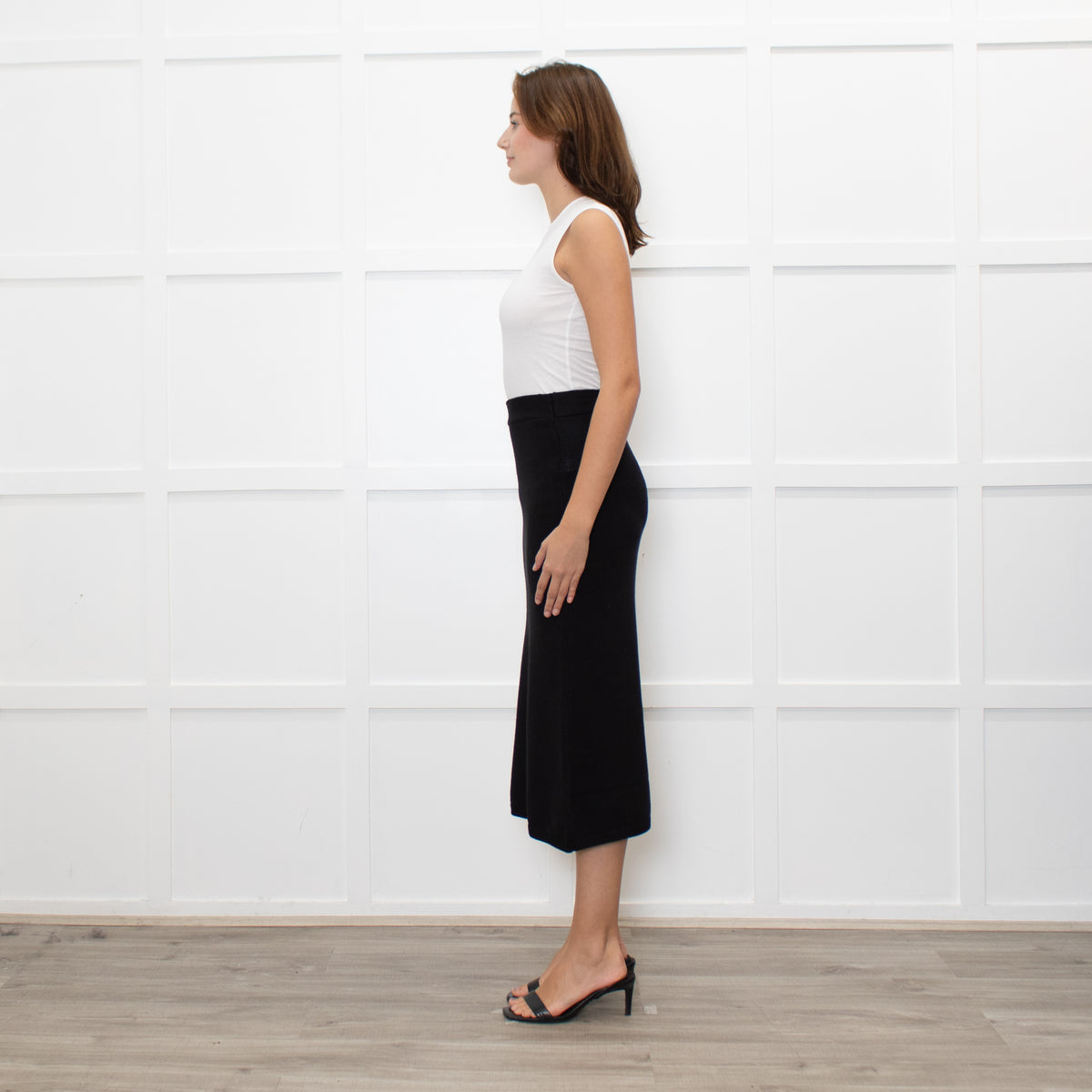 Equipment Black Knitted Pencil Skirt
