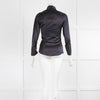 Hawes & Curtin Black Sheen Blouse