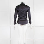 Hawes & Curtin Black Sheen Blouse