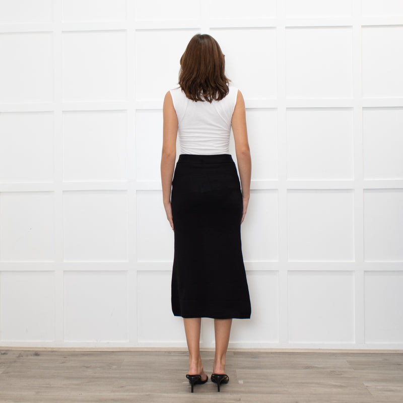 Equipment Black Knitted Pencil Skirt
