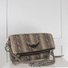 Zadig & Voltaire Grey Snakeskin Crossbody Bag