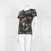 Valentino Khaki Camouflage Embellished T-Shirt