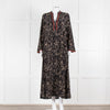 Emporio Sirenuse Black Brown Print Long Kaftan