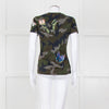 Valentino Khaki Camouflage Embellished T-Shirt