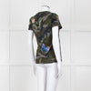 Valentino Khaki Camouflage Embellished T-Shirt
