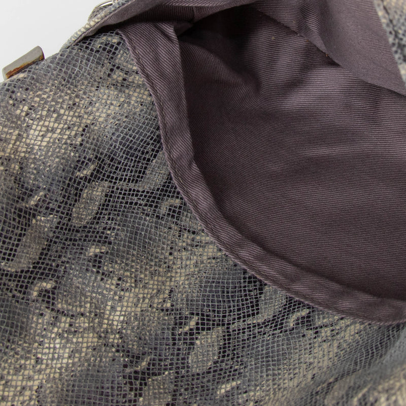 Zadig & Voltaire Grey Snakeskin Crossbody Bag