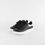 Alexander McQueen Black White Exaggerated-Sole Trainers