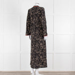 Emporio Sirenuse Black Brown Print Long Kaftan