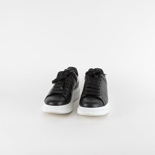 Alexander McQueen Black White Exaggerated-Sole Trainers