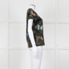 Valentino Khaki Camouflage Embellished T-Shirt