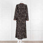 Emporio Sirenuse Black Brown Print Long Kaftan