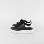 Alexander McQueen Black White Exaggerated-Sole Trainers