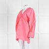 The Attico Pink Fitted Longline Shirt