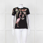 Valentino Black Embellished T-shirt