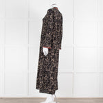 Emporio Sirenuse Black Brown Print Long Kaftan