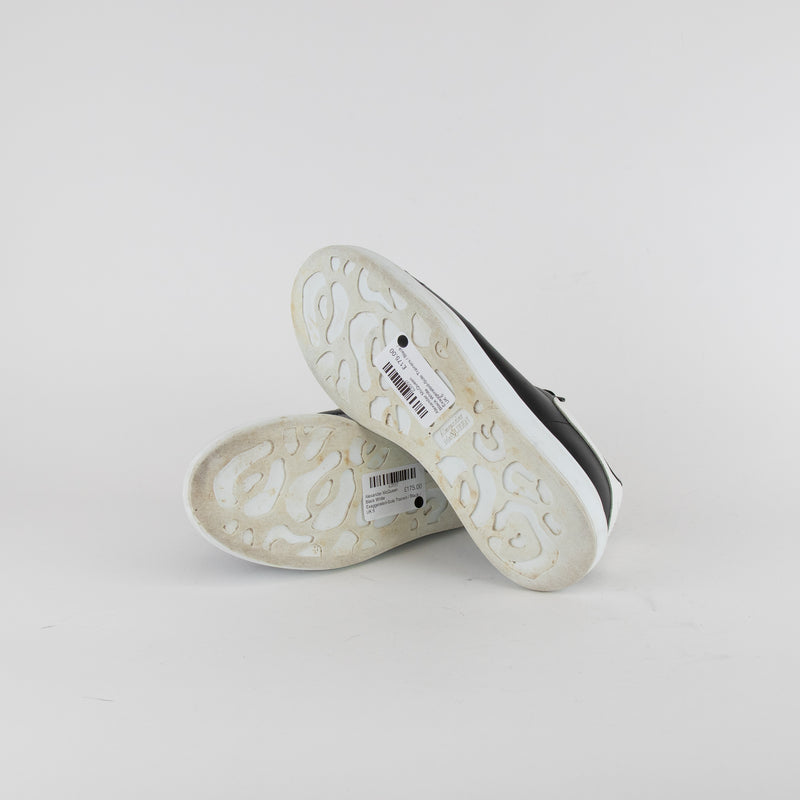 Alexander McQueen Black White Exaggerated-Sole Trainers