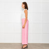 Me+Em Candy Pink Satin Side Detail Wide Leg Trousers
