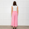 Me+Em Candy Pink Satin Side Detail Wide Leg Trousers