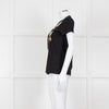 Valentino Black Embellished T-shirt