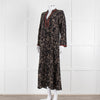 Emporio Sirenuse Black Brown Print Long Kaftan