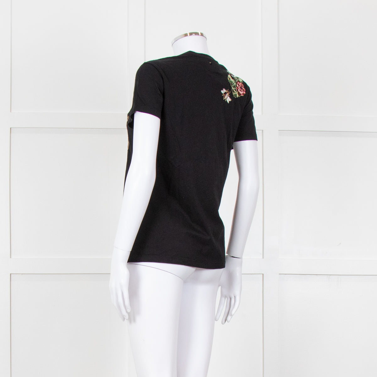 Valentino Black Embellished T-shirt