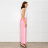 Me+Em Candy Pink Satin Side Detail Wide Leg Trousers