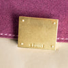 Celine Beige and Grey Trapeze Bag with Purple Suede Flap