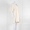 Ssone Cream Cotton Puff Sleeve Tunic Dress