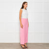 Me+Em Candy Pink Satin Side Detail Wide Leg Trousers