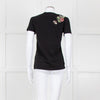 Valentino Black Embellished T-shirt
