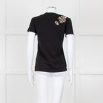 Valentino Black Embellished T-shirt