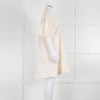 Ssone Cream Cotton Puff Sleeve Tunic Dress